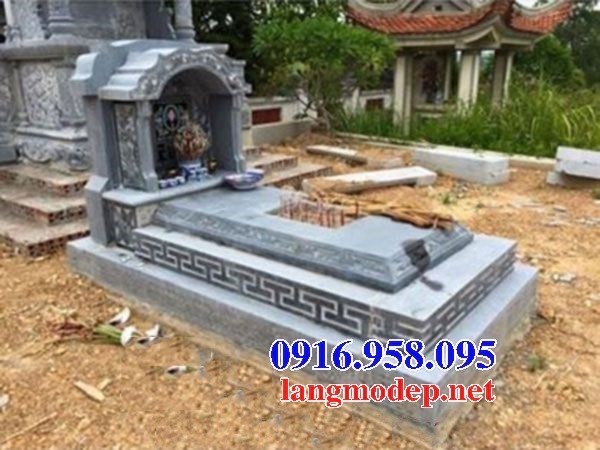 Hình ảnh mộ một mái khu lăng mộ nghĩa trang gia tộc bằng đá xanh Thanh Hóa tại Cần Thơ