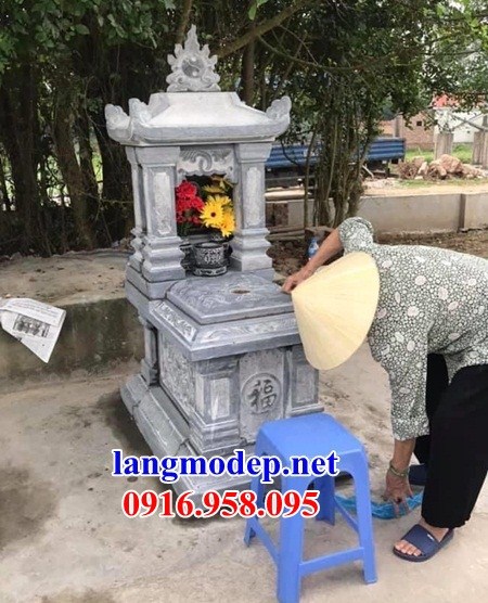 Kích thước mộ một mái khu lăng mộ nghĩa trang gia tộc bằng đá bán báo giá đẹp tại Hưng Yên