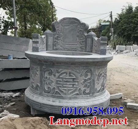 Mẫu lăng mộ tròn bằng đá bán báo giá đẹp tại Bắc Giang