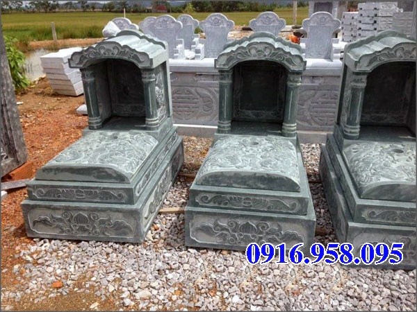 Mẫu mộ một mái khu lăng mộ nghĩa trang gia tộc bằng đá thi công lắp đặt tại Lạng Sơn