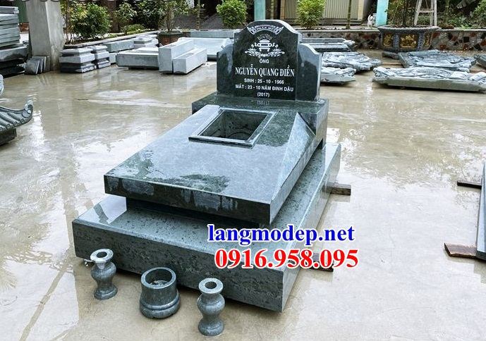 Mẫu mộ tam cấp khu lăng mộ nghĩa trang gia tộc bằng đá granite tại Bắc Ninh