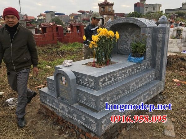 Mẫu mộ tam sơn hậu bành khu lăng mộ bằng đá xanh Thanh Hóa tại Lạng Sơn