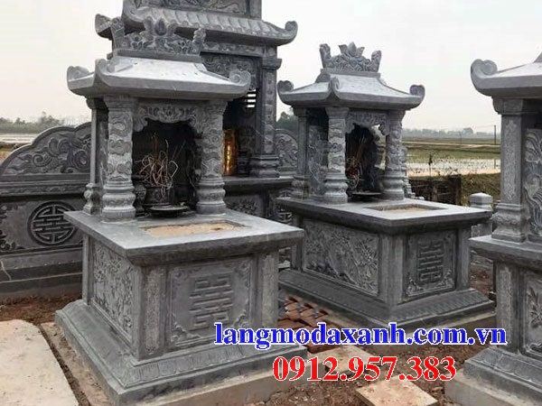 Mộ một mái khu lăng mộ nghĩa trang gia tộc bằng đá chạm khắc hoa văn đẹp tại Đồng Nai