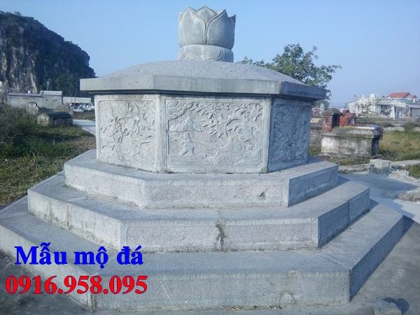 Bán sẵn mộ bát giác lục lăng bằng đá cất để tro hài cốt hỏa táng đẹp tại Bắc Kạn