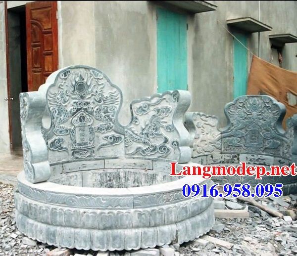 Hình ảnh mộ tròn bằng đá thiết kế đơn giản bán tại Cao Bằng