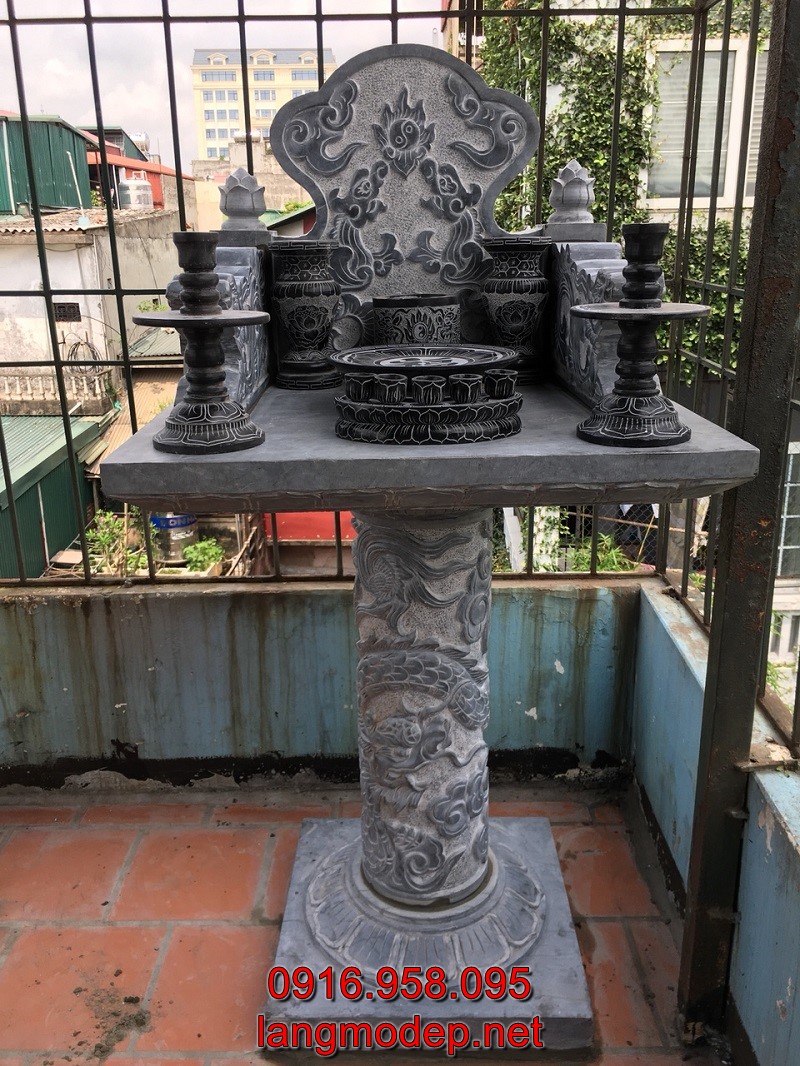 Cây hương thờ bằng đá bán tại Phú Yên có kích thước chuẩn phong thuỷ Thước lỗ ban
