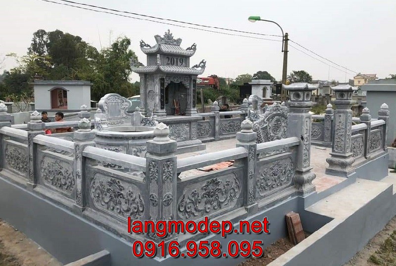 Mẫu lăng mộ đá cao cấp đẹp chuẩn phong thuỷ, giá tốt, bán chạy nhất tại Hà Nội năm 2023
