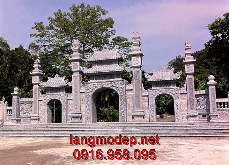 Mẫu cổng chùa bằng đá tự nhiên bền đẹp, giá tốt nhất bán tại Phú Yên