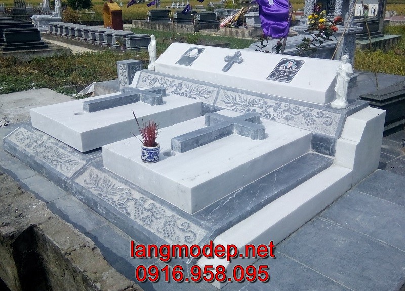 Mẫu mộ công giáo đẹp chuẩn phong thuỷ, giá tốt, bán chạy nhất tại Hưng Yên năm 2023