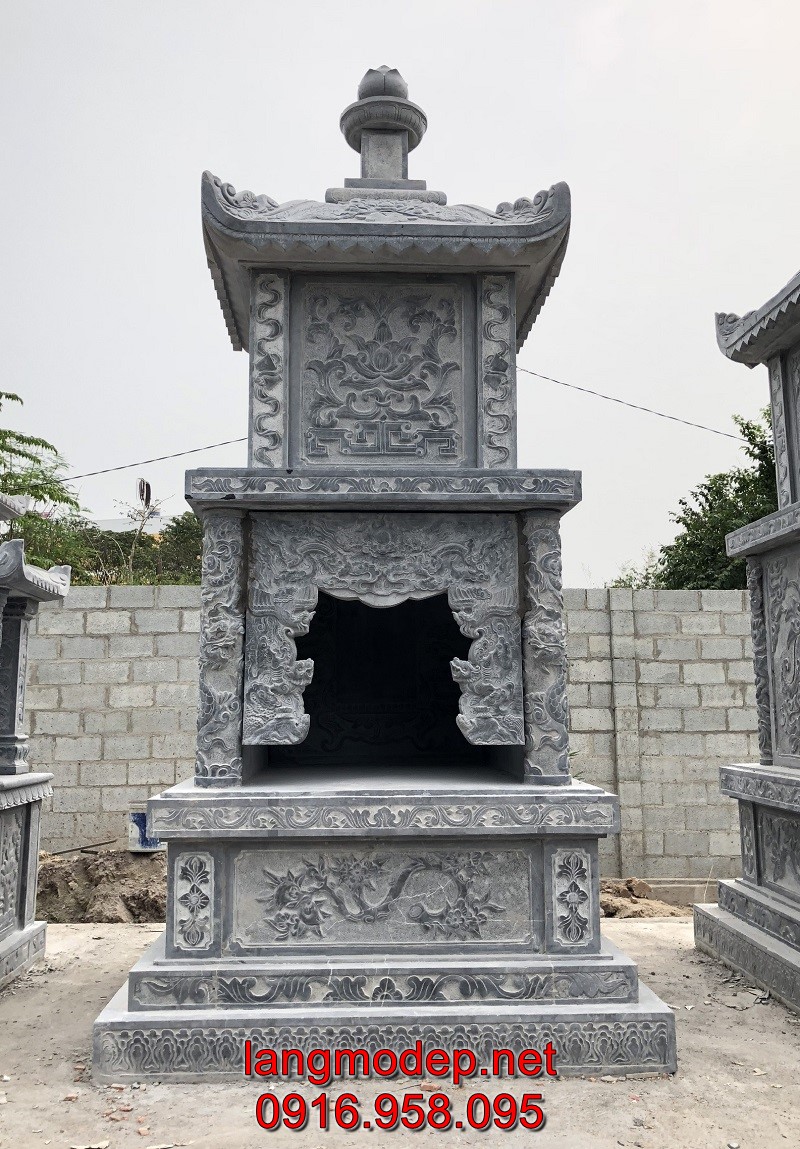 Mộ tháp phật giáo bằng đá tự nhiên bền đẹp bán tại Quảng Ninh