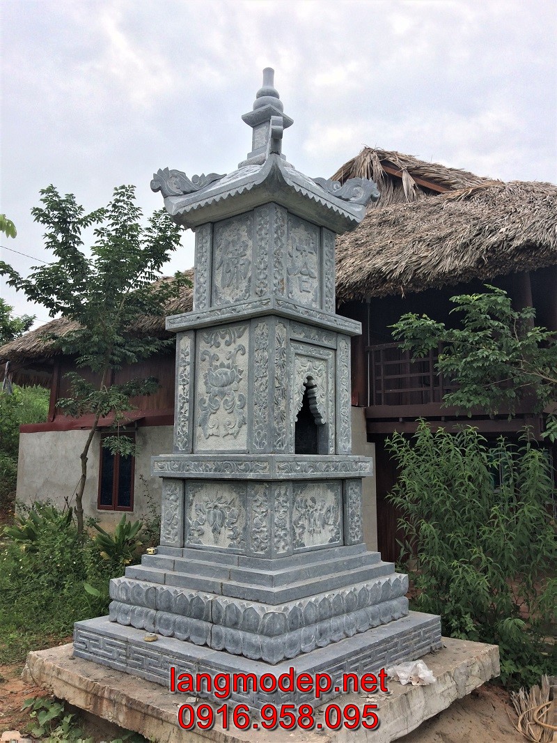 Cơ sở đá mỹ nghệ Ninh Vân chuyên chế tác mộ tháp bằng đá đẹp chuẩn phong thuỷ, giá tốt, uy tín, chất lượng