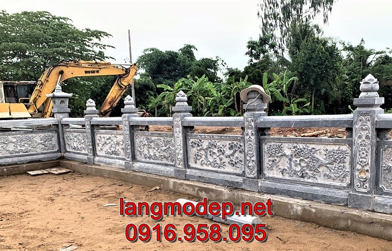 Lan can đá tự nhiên đẹp chuẩn phong thuỷ, bền vững với thời gian