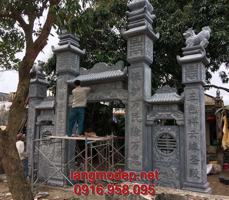 Trụ cổng bằng đá tự nhiên bán tại Vĩnh Long