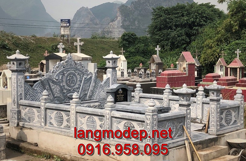 Lăng mộ bằng đá đẹp chuẩn phong thuỷ, giá tốt, bán chạy nhất tại Quảng Nam năm 2023