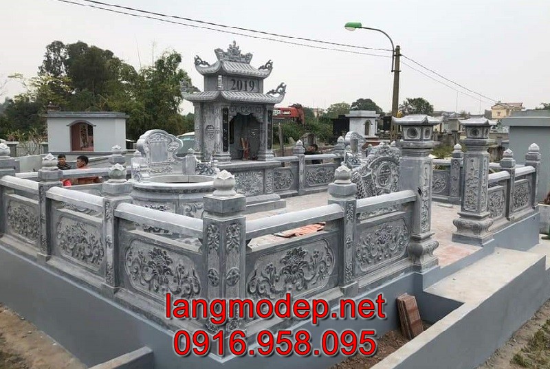 Mẫu lăng mộ đá đẹp chuẩn phong thuỷ bán tại Quảng Nam 