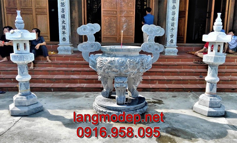 Lư hương bằng đá tự nhiên bền đẹp vĩnh cửu với thời gian