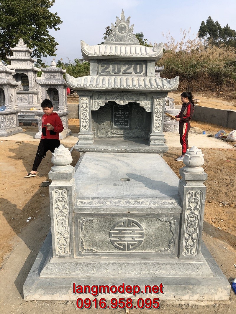 Các mẫu mộ đá tự nhiên đẹp bán tại Quảng Nam có kích thước chuẩn thước lỗ ban phong thuỷ