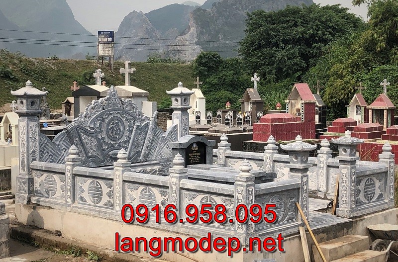 Lăng mộ đá nguyên khối đẹp chuẩn phong thuỷ, giá tốt bán chạy nhất tại Nghệ An năm 2023