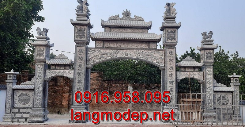 Cổng tam quan bằng đá đẹp chuẩn phong thuỷ, giá tốt bán chạy nhất tại Tây Ninh năm 2023