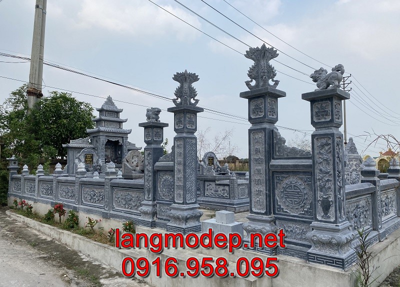 Khu mộ dòng họ bằng đá đẹp chuẩn phong thuỷ, giá tốt, bán chạy nhất tại Đồng Nai năm 2023