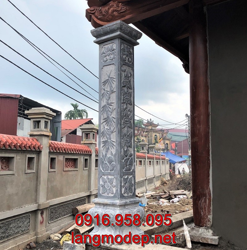 Cột đá tự nhiên chuẩn phong thuỷ, bền đẹp vĩnh cửu với thời gian