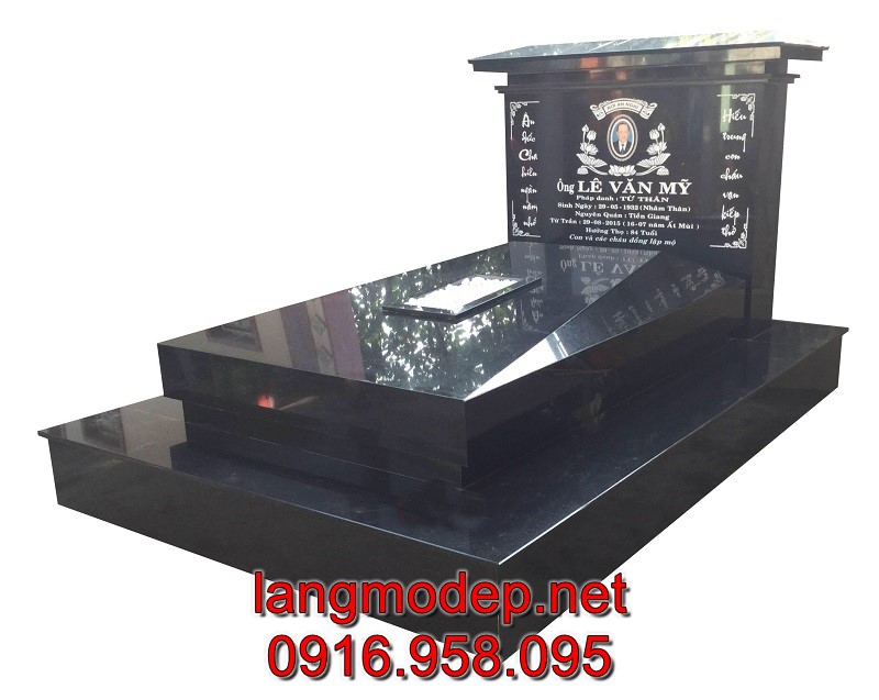 Mẫu mộ đá granite phong thuỷ bán tại Bình Dương