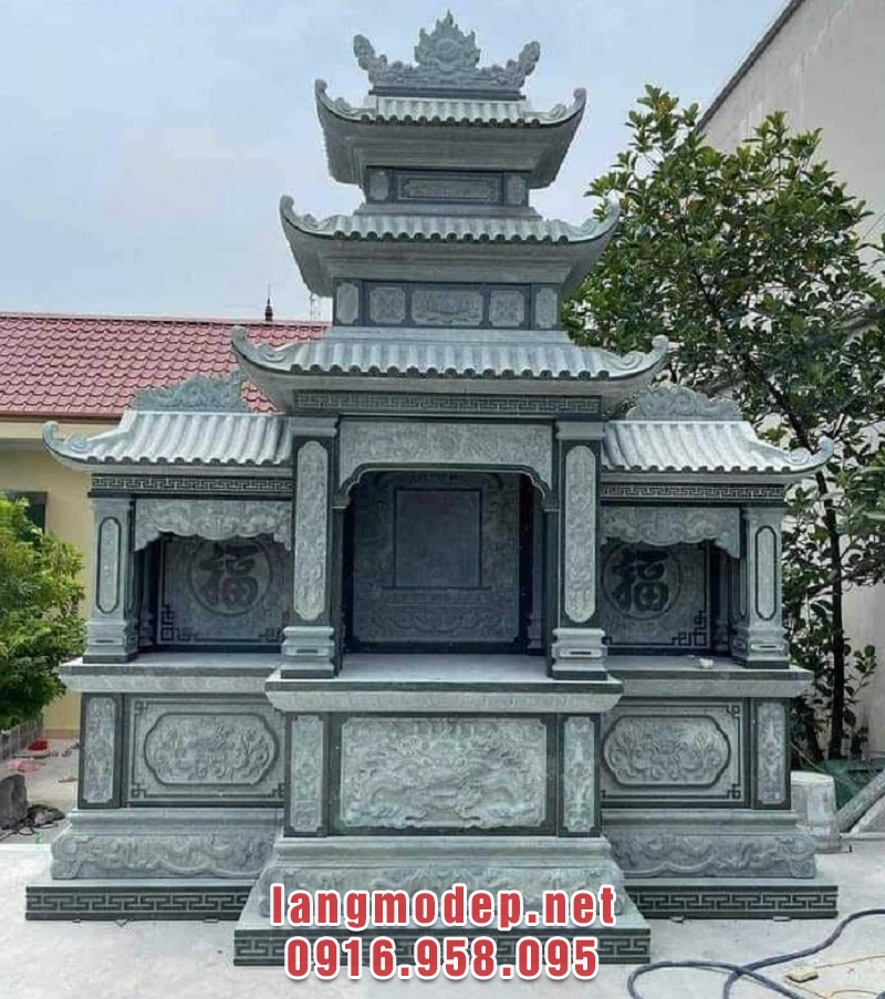 Lăng thờ đá xanh đẹp chuẩn phong thuỷ, giá tốt bán chạy nhất tại Hưng Yên năm 2024