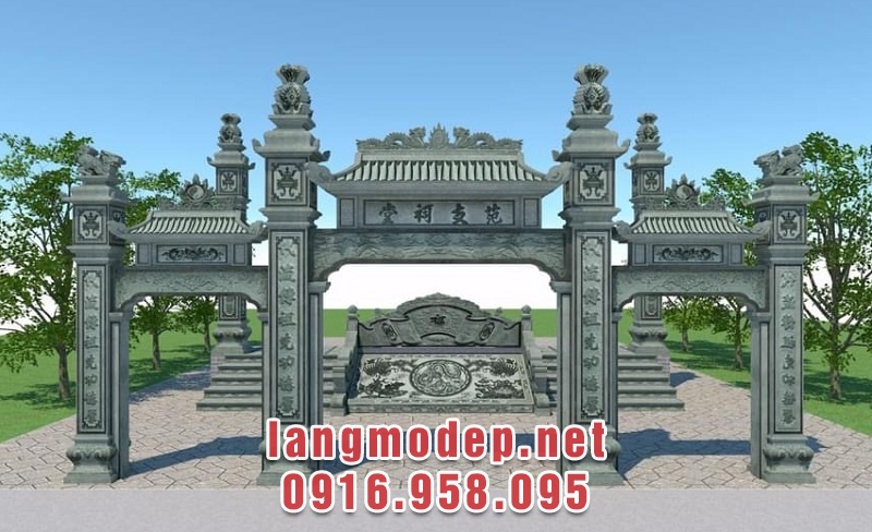 Mẫu cổng tam quan đá đẹp, giá tốt, bán chạy nhất tại An Giang năm 2024