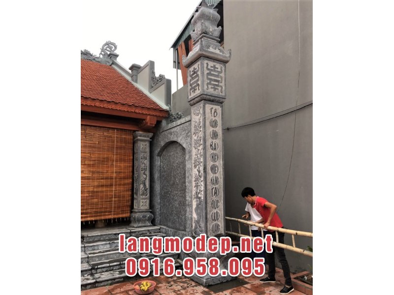 Mẫu cột đồng trụ đá nhà thờ họ đẹp, giá tốt tại Hải Dương