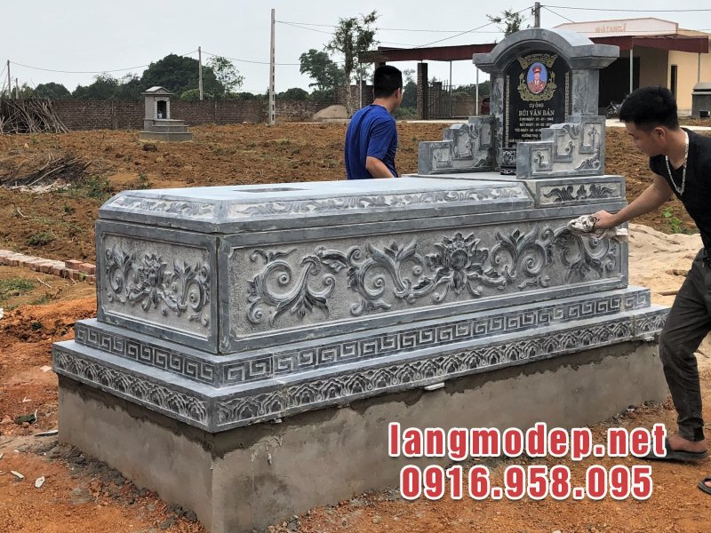 Mộ đá an táng 1 lần, mộ đá tươi, mộ đá nhất táng đẹp chuẩn phong thuỷ, giá tốt