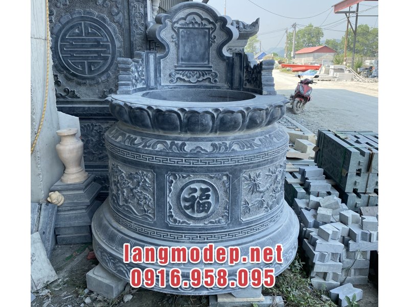 Top 10 mộ đá tròn chạm Tứ quý bền đẹp chuẩn phong thuỷ, bán chạy năm 2025