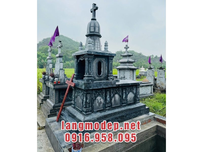 Mẫu mộ đạo thiên chúa bằng đá bền đẹp, sang trọng, ý nghĩa năm 2025