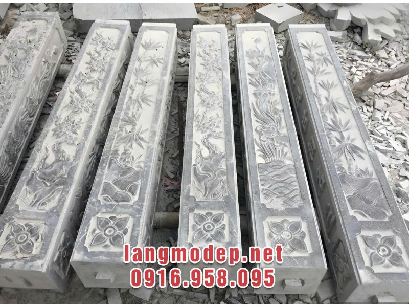 Mẫu cột hiên đá nhà từ đường bền đẹp, giá tốt