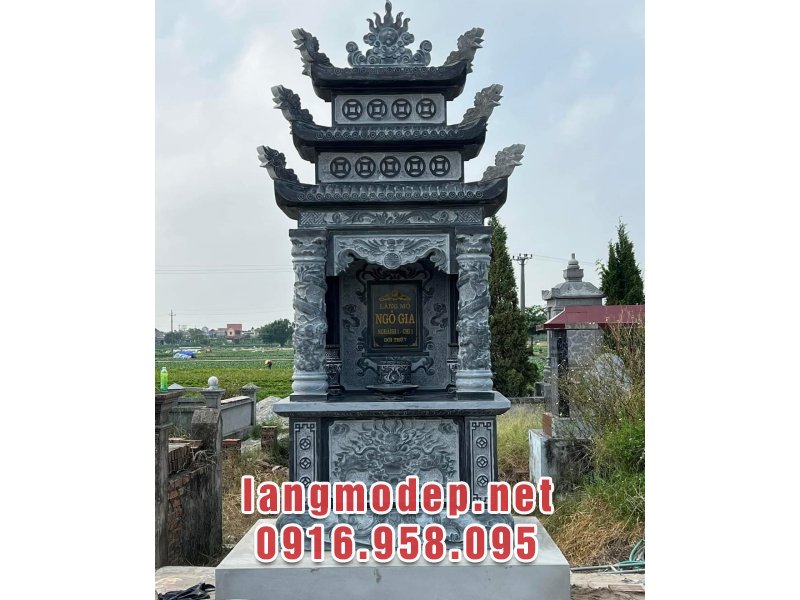 Lăng thờ đá đơn nhỏ gọn, chuẩn phong thuỷ, giá tốt năm 2025