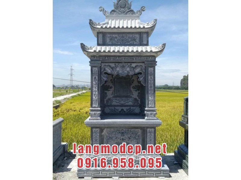Mẫu lăng thờ đá đơn nhỏ gọn cho các khu lăng mộ có quy mô, diện tích hạn hẹp