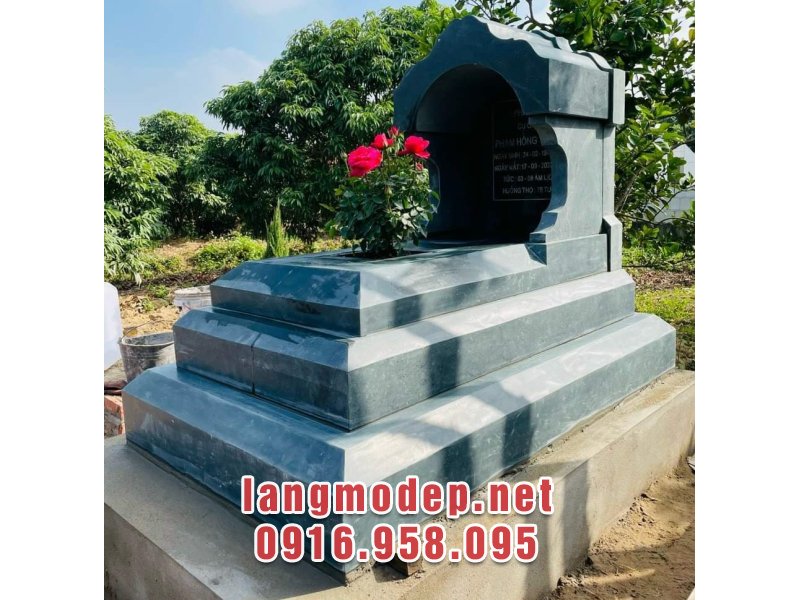 Mộ đá tam cấp mái vòm đơn giản, sang trọng, bền đẹp, giá tốt năm 2025