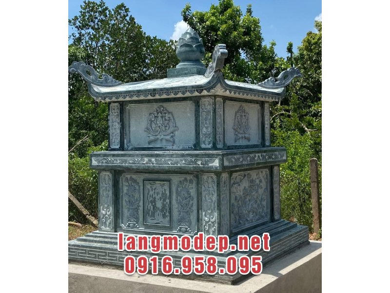 Mẫu mộ tháp đá đơn giản, chuẩn phong thuỷ, bền đẹp, giá tốt năm 2025