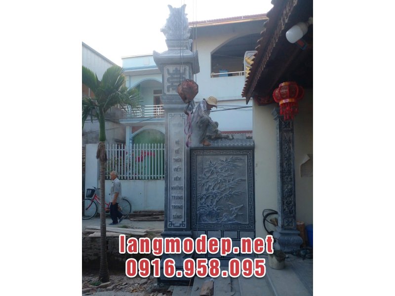 Mẫu cột đồng trụ đá tại Hà Nội bền đẹp chuẩn phong thuỷ, giá tốt năm 2025