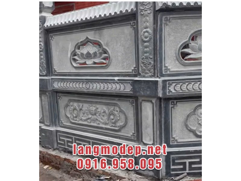 Mẫu tường rào đá nhà thờ họ sang trọng, cổ kính, bền đẹp năm 2025