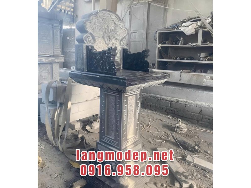 Cây hương thờ đá xanh đen đơn giản, chắc chắn, bền đẹp, giá tốt năm 2026