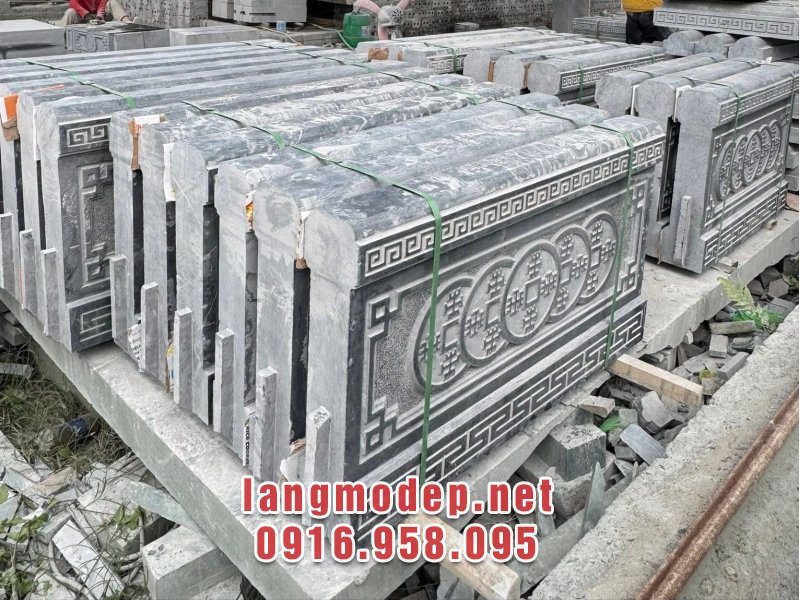Mẫu lan can đá xanh đen bền đẹp, trang nhiêm, cổ kính, giá tốt năm 2026