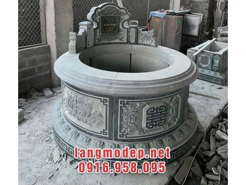 Mẫu mộ đá tròn phong thuỷ bền đẹp, ý nghĩa, giá tốt năm 2026
