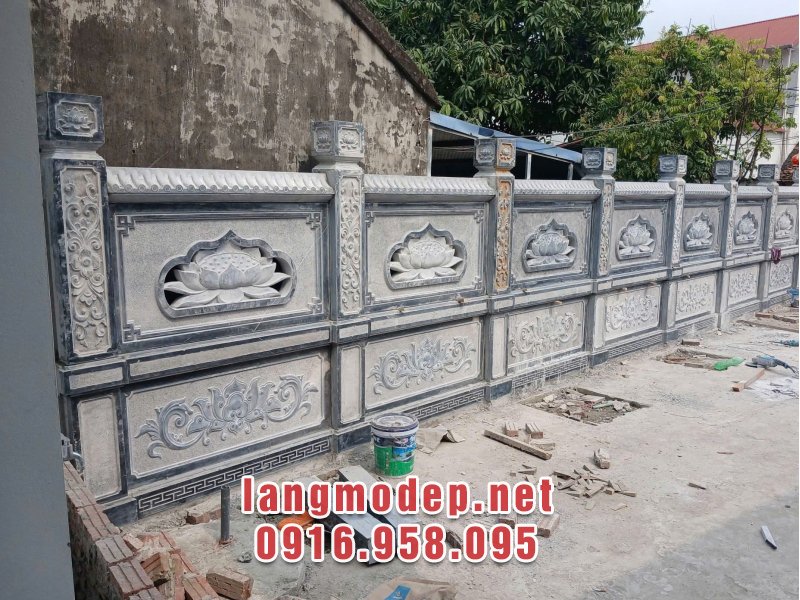 Lăng mộ đẹp Ninh Bình chuyên tư vấn thiết kế, thi công lắp đặt tường rào đá tự nhiên bền đẹp, giá tốt, uy tín, chất lượng