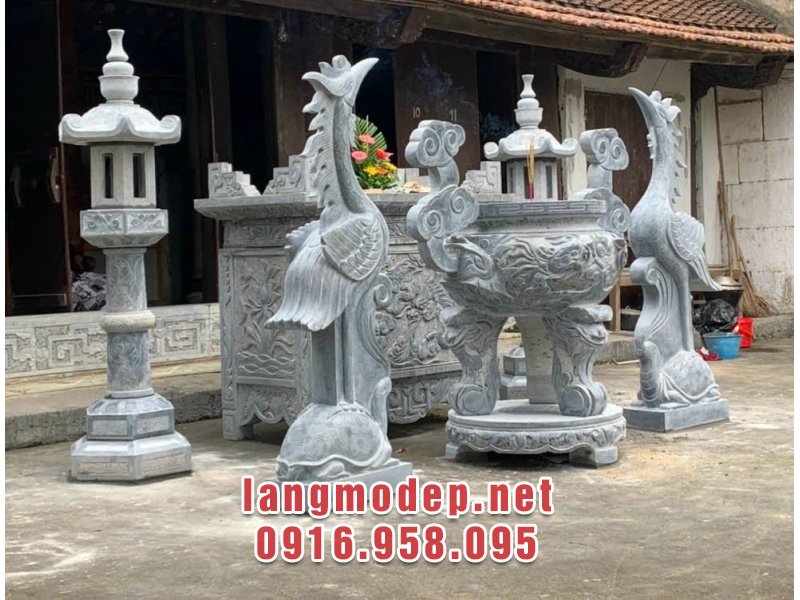 Lăng mộ đẹp Ninh Bình chuyên cung cấp đồ thờ đá tự nhiên bền đẹp chuẩn phong thuỷ, giá tốt, uy tín, chất lượng