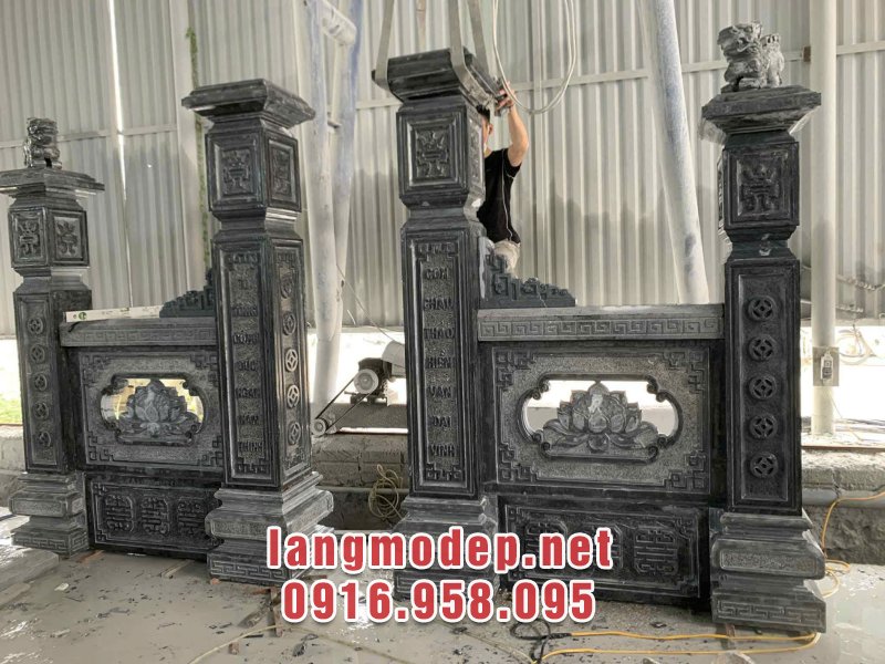 Cổng tứ trụ đá nhà thờ họ cổ kính, bền đẹp, ý nghĩa năm 2026