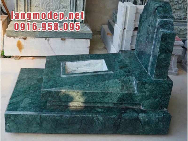 Mộ đá xanh Ấn Độ nguyên khối cao cấp bền bỉ, sang trọng, quý phái, giá tốt năm 2026