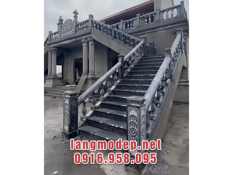 Mẫu lan can cầu thang bằng đá đơn giản, chắc chắn, bền đẹp năm 2026