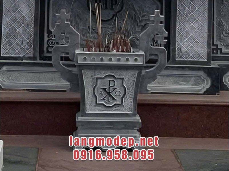 Đỉnh hương công giáo đá xanh rêu bền vững, chất lượng năm 2026