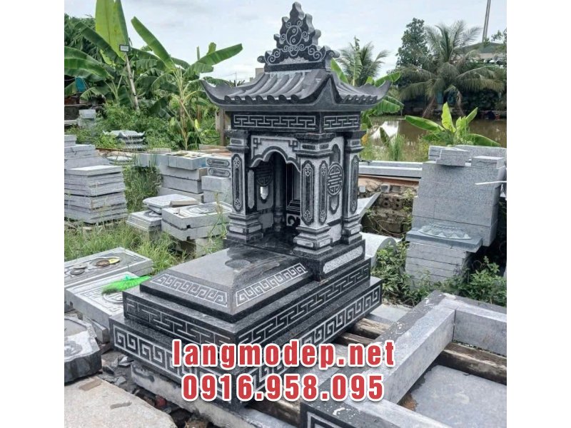 Mẫu mộ tam cấp đá 1 mái đao tinh tế, chất lượng năm 2026