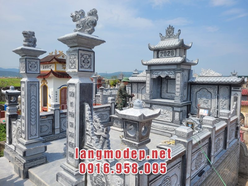 LĂNG MỘ ĐẸP NINH BÌNH chuyên tư vấn thiết kế, thi công lắp đặt khu lăng mộ đá bền đẹp chuẩn phong thuỷ, giá tốt, uy tín, chất lượng